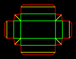 Packaging Template Dieline for Shirt boxes | becf-12403 B48.02.00.00
