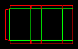 Packaging Template Dieline for Standard boxes | becf-21d02