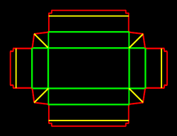Packaging Template Dieline for Shirt boxes | becf-12405 B48.02.00.00