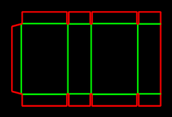 Packaging Template Dieline for Standart kutular | becf-21d04  0201