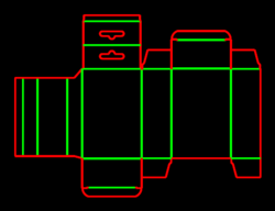 Packaging Template Dieline for İlaç tipi kutular | becf-10838f7
