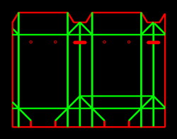 Packaging Template Dieline for Carton bags & pillows | becf-1210e
