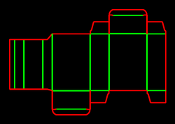 Packaging Template Dieline for İlaç tipi kutular | becf-1082d93