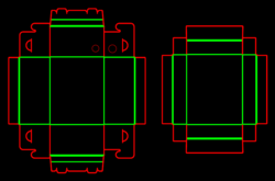 Packaging Template Dieline for Special boxes | becf-21e29